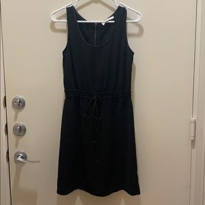 Sleeveless little black summer dress